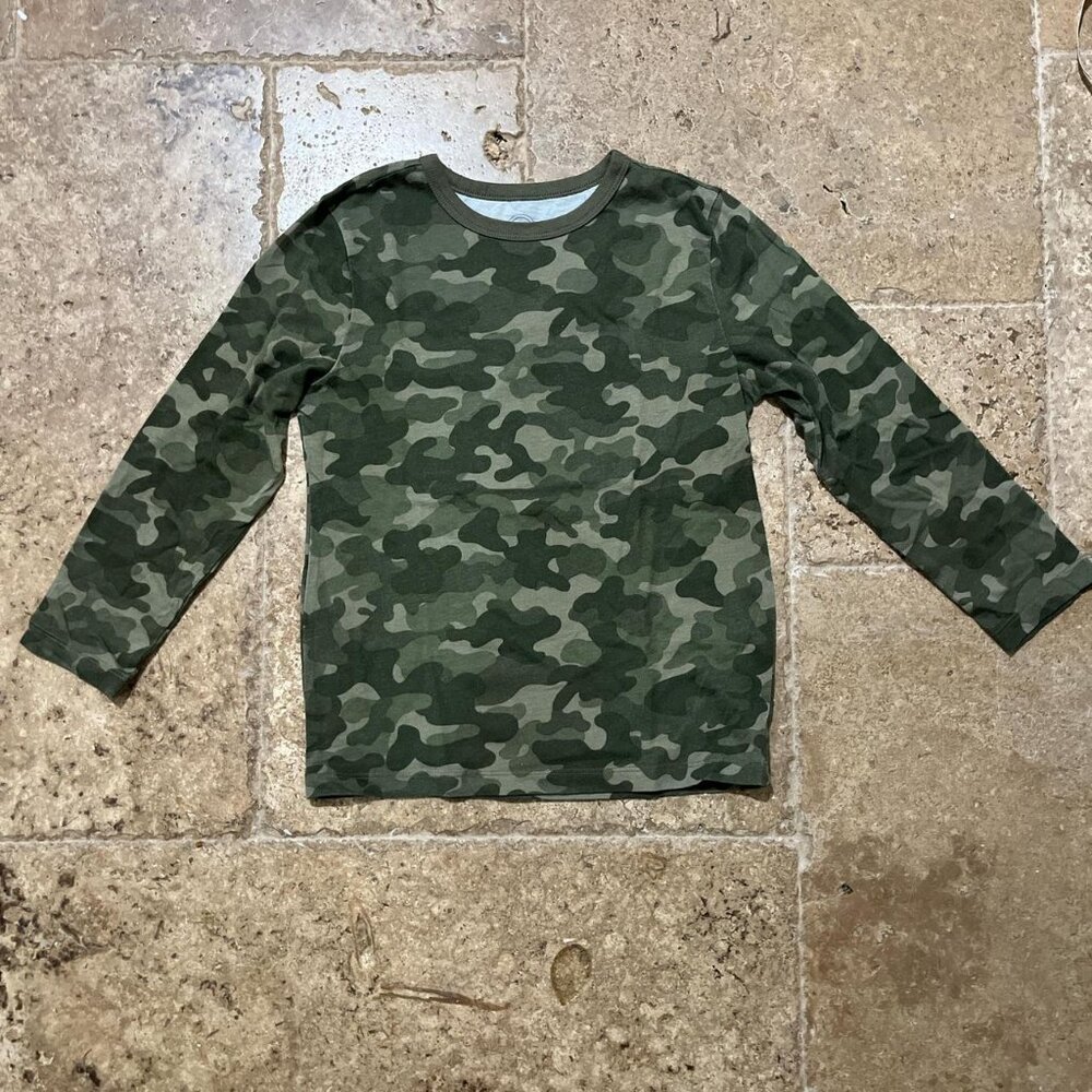 Camo 3/4 Sleeve Top